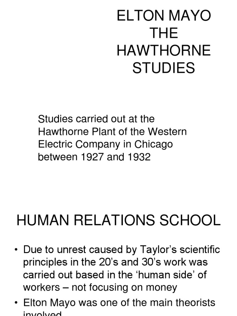 Extra Material Hawthorne STDZ PDF Cognitive Science Psychology