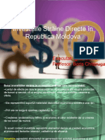 Investițiile Străine Directe În Republica Moldova