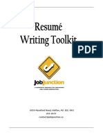 Job Junction Resume Writing Toolkit