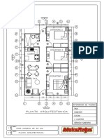 Planta Arq. Vivienda 59 m2