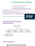 Ejemplos de Organizaciones Lineales
