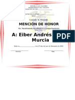 Mencion de Honor