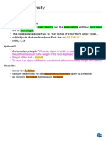 Upthrust and Density