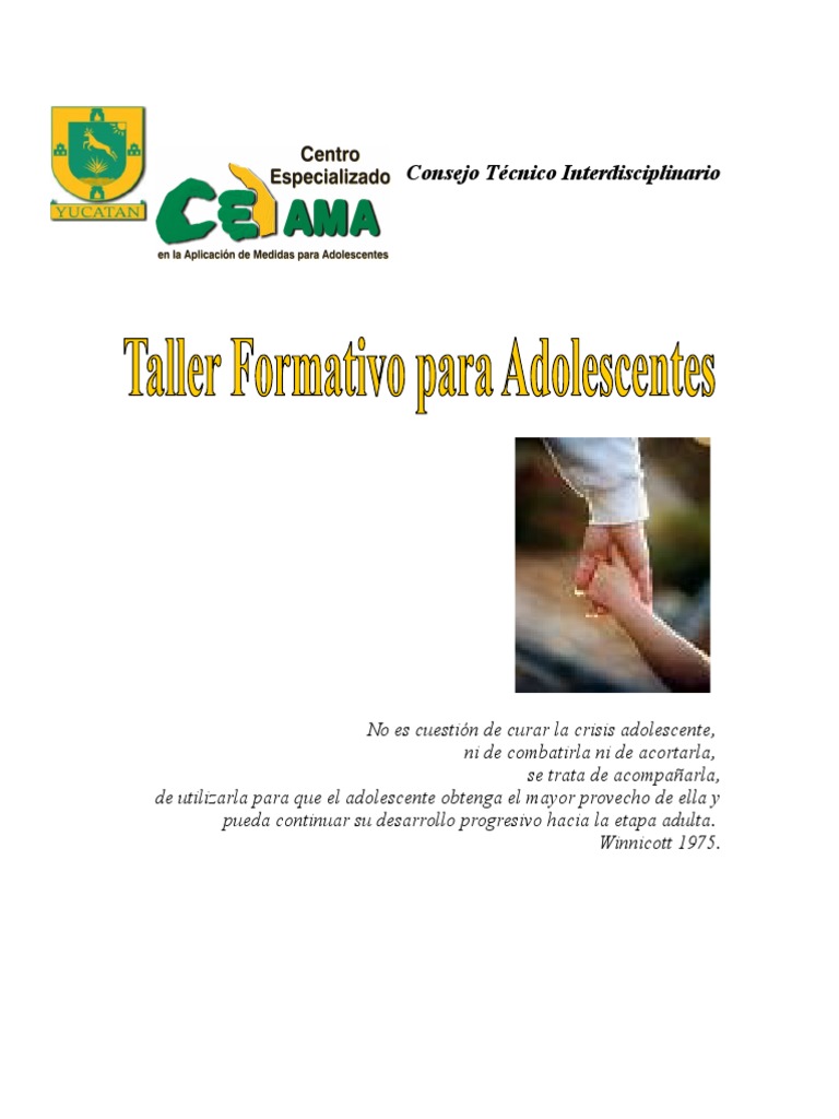 Taller Formativo para Adolescentes | PDF | Adultos | Habilidades sociales