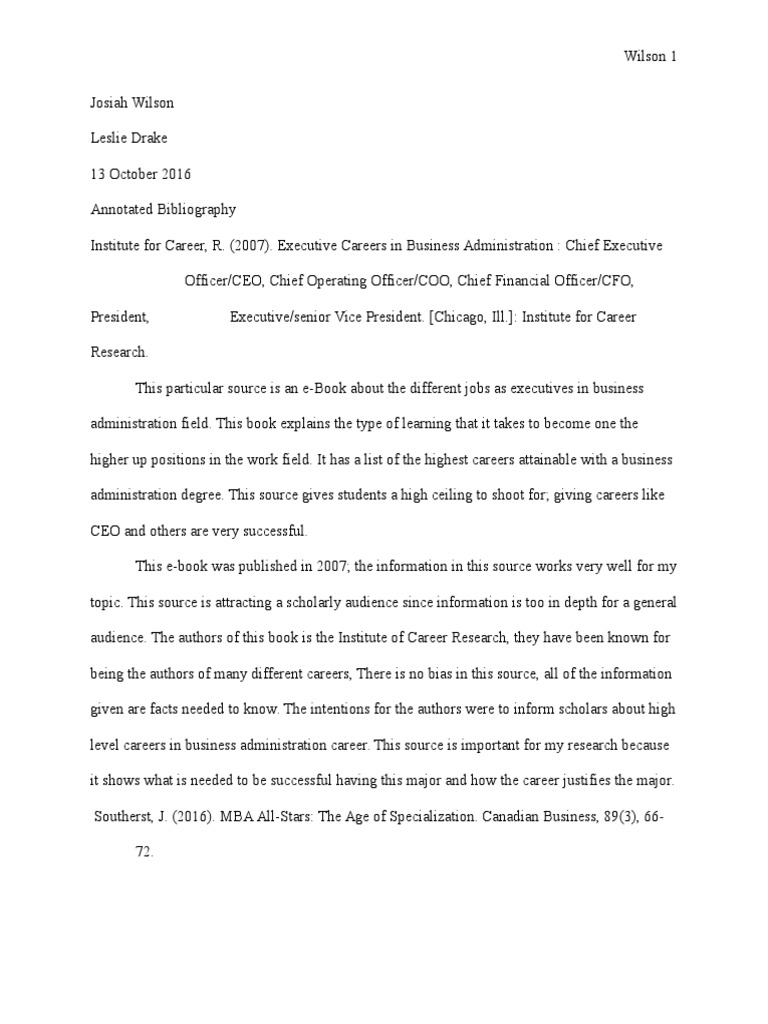 Apa annotated bibliography format image