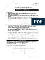 g7m3 Mid Module Study Guide Answer Key Equivalent Expressions