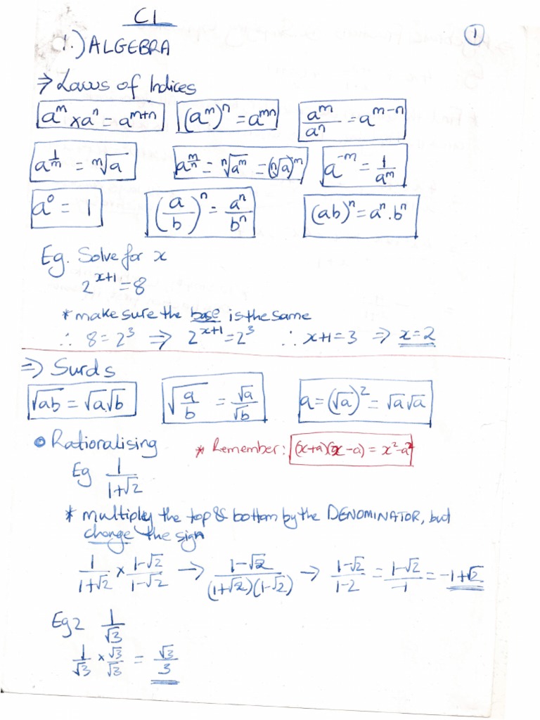C1 Notes PDF | PDF