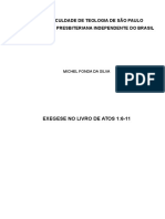 Exetese NT - ETAPA 6 Analise Das Formas e Redacional - Atos 1.6-11 - MICHEL FONDA