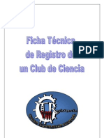 Ficha Técnica de Registro de Un Club de Ciencia