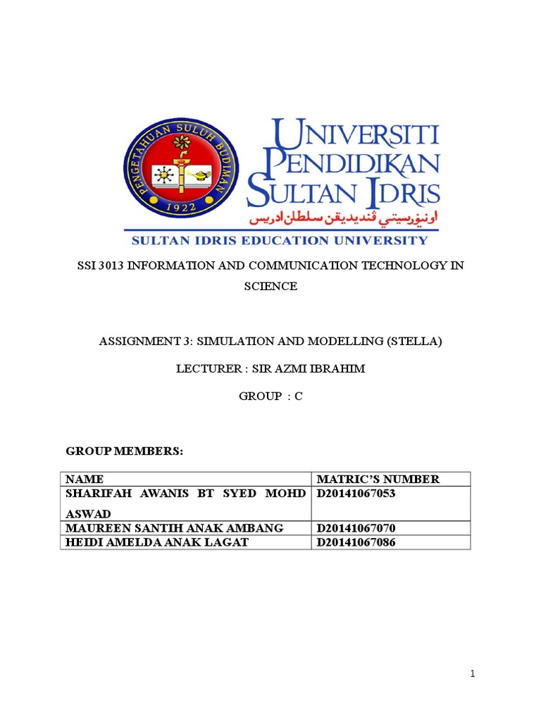 Assignment 3 :simulation and Modelling (Stella) | PDF | Career & Growth