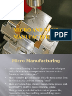 Micro and Nano Manufacturing