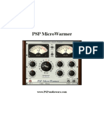 PSP MicroWarmer Operation Manual