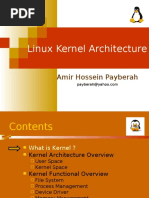 Linux Kernel Architecture: Amir Hossein Payberah