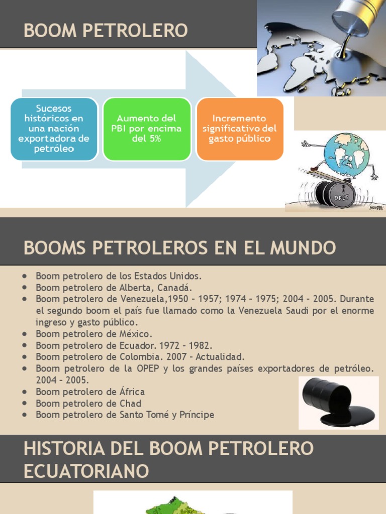 Boom Petrolero Pptx Opep Petroleo