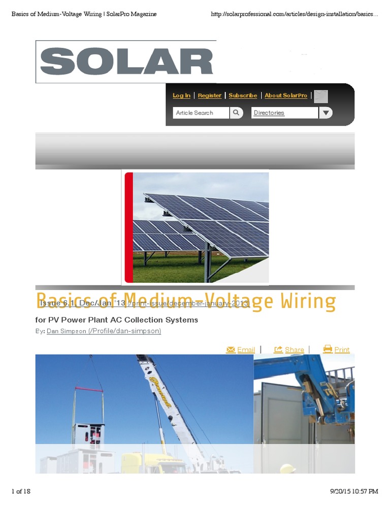 Basics of MediumVoltage Wiring SolarPro Magazine PDF Fuse