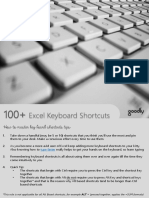100 Excel Keyboard Shortcuts