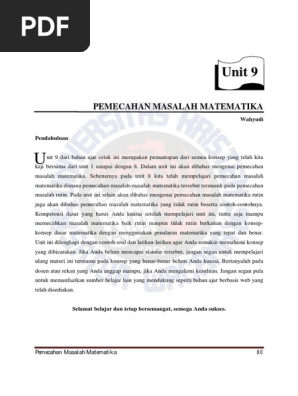 Soal Rutin Dan Non Rutin Pdf