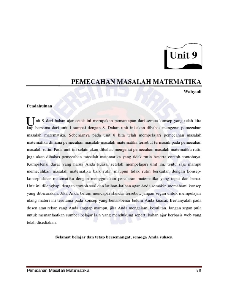 Soal Rutin Dan Non Rutin