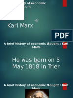 A Brief History of Economic Thought: Karl Marx