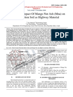 Engineering Impact Of Mango Nut Ash (MNA) on Black Cotton Soil as Highway Material