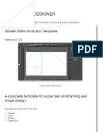 Golden Ratio Illustrator Template - How To Be A Designer