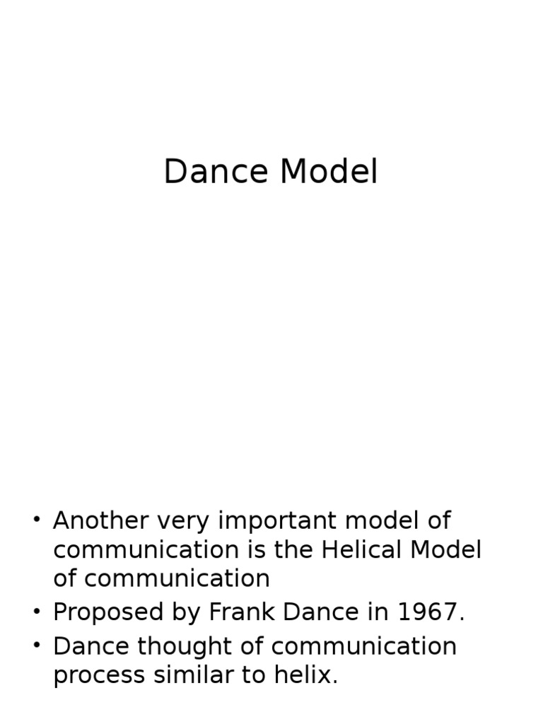 Dance's Helical Model of Communication | PDF