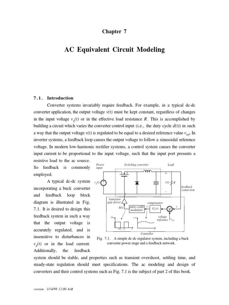 AC Equivalent Circuit Modeling in Converters | PDF | Electrical Network ...