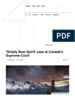 'Grizzly Bear Spirit' Case at Canada's Supreme Court - BBC News