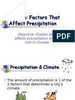 Climate: Factors That Affect Precipitation