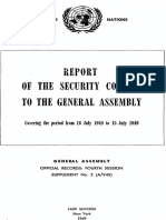 Report of SC to GA 16 July 1948 - 15 July 1949