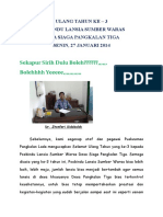 Ultah Posbindu Sumber Waras Ds.p.tiga 27-1-2014