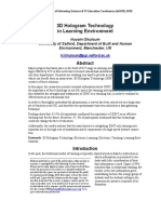 3D Hologram Technology PDF