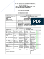 Cover Report Lab Geoteknik