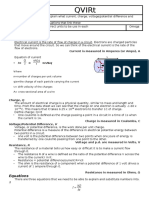 Electricity-As Level Physics Notes