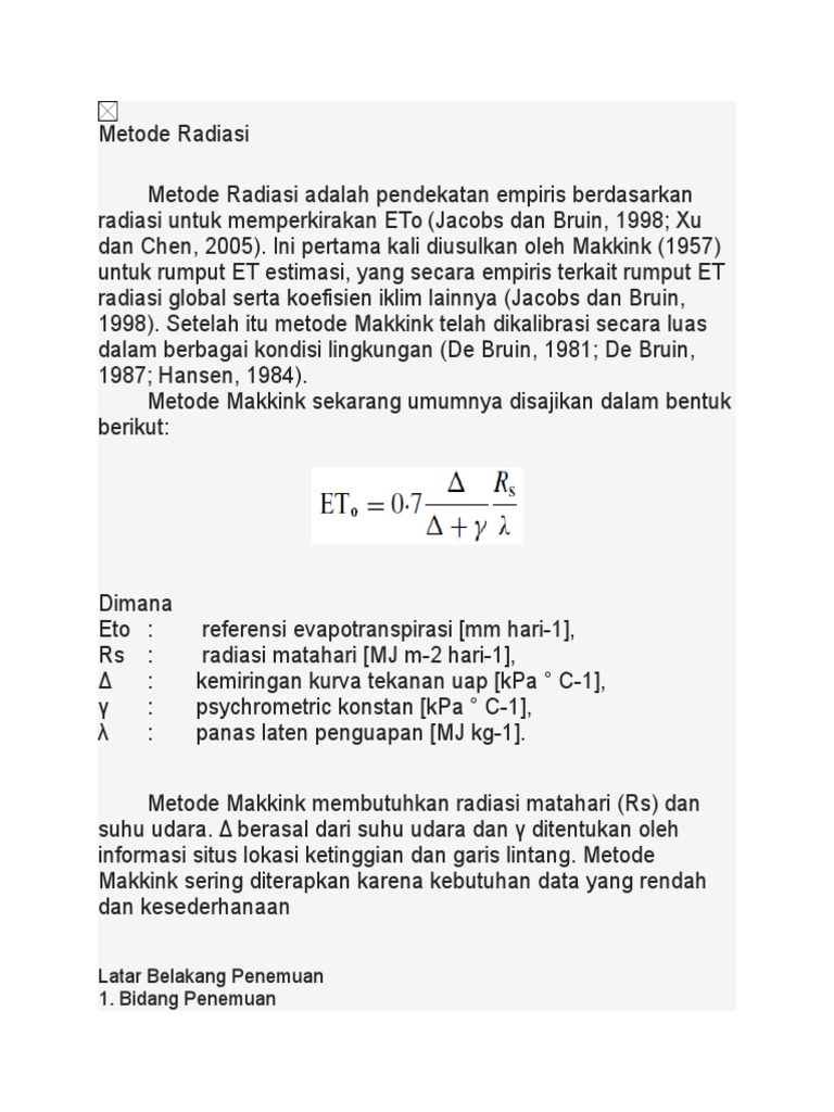 Metode Radiasi | PDF | Sains & Matematika