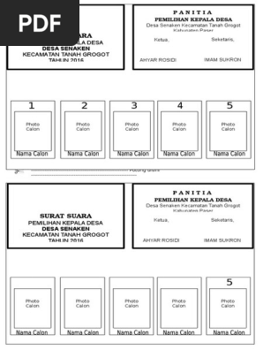 Contoh Surat Suara Pilkades 2016docx