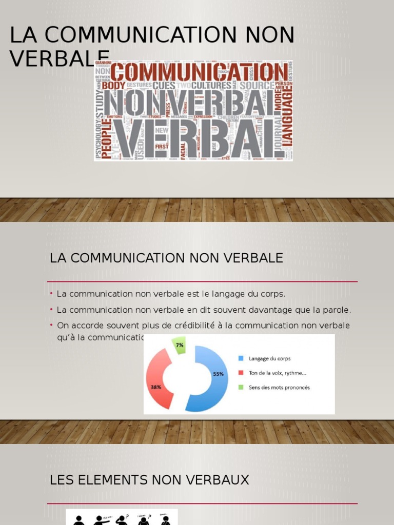 Composantes de la communication non verbale | PDF | Communication non ...