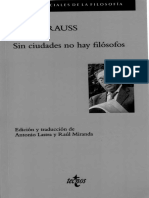 Strauss Leo - Sin Ciudades No Hay Filósofos PDF