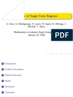 Modeling Storage of Sugar Cane Bagasse