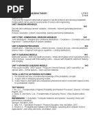 Probability and Queueing Theory Syllabus