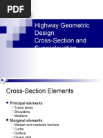 Cross-section and Superelevation 