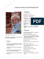 List of Compositions by Krzysztof Penderecki