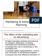 The Effect of Marketing Plan On Advertising
