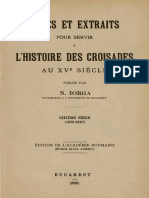 Nicolae Iorga - Notes Et Extraits Pour Servir À L'histoire Des Croisades Au XVe Siècle. Volumul 6 (1501-1547) PDF