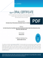 Editorial Certificate: Manuscript Title