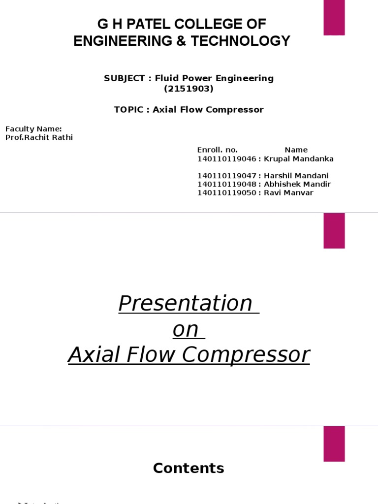 Axial Flow Compressors | PDF | Turbine | Turbomachinery