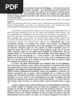 Dissertation Magnus Intertextualite Romans