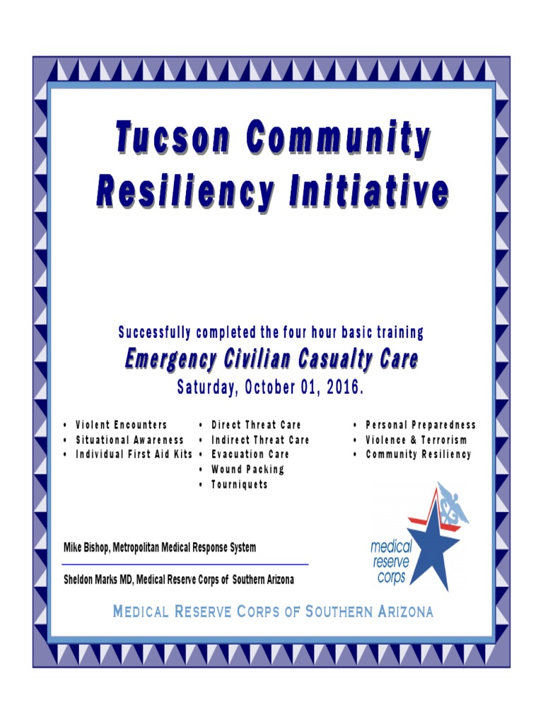 Medical Reserve Corps Training Overview | PDF