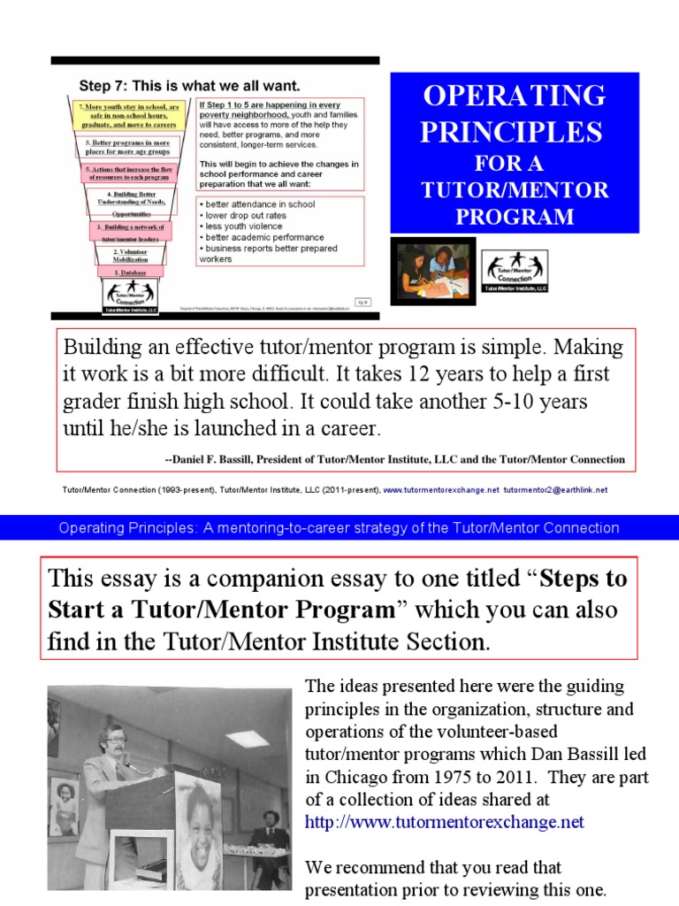 Operating Principles - Strategies for Building Effective Youth Serving ...