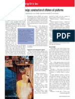 Offshore Oil Platform Design and Construction Factors for Underwriting Risk